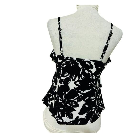 Magicsuit Magnolia Blossom Black White Rita Tankini Top Size 8 - Picture 8 of 9